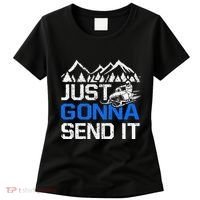 Just Gonna Send It retro Snowmobiling Motor Sled Riders Women's T-Shirt thumb 0