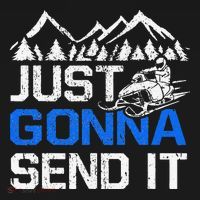 Just Gonna Send It retro Snowmobiling Motor Sled Riders Kids Sweatshirt thumb 2