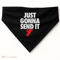 Just Gonna Send It Snowmobile USA-Made Doggie Bandana thumb 0