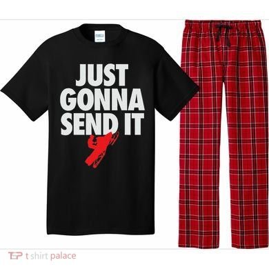 Just Gonna Send It Snowmobile Pajama Set