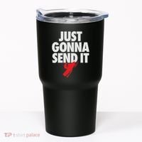 Just Gonna Send It Snowmobile Tumbler thumb 0