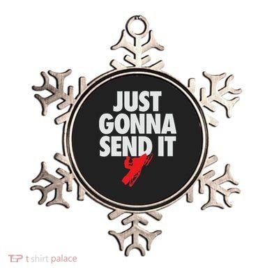 Just Gonna Send It Snowmobile Ornament