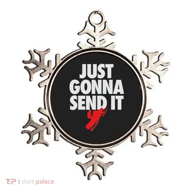 Just Gonna Send It Snowmobile Ornament