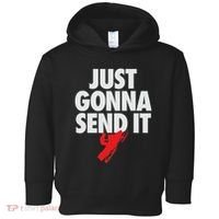 Just Gonna Send It Snowmobile Toddler Hoodie thumb 0