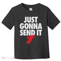 Just Gonna Send It Snowmobile Toddler T-Shirt thumb 0