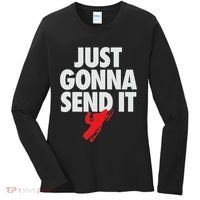 Just Gonna Send It Snowmobile Women's Long Sleeve Shirt thumb 0