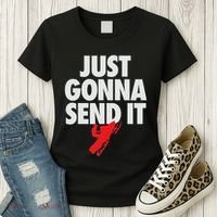 Just Gonna Send It Snowmobile Women's T-Shirt thumb 3