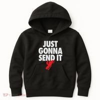 Just Gonna Send It Snowmobile Kids Hoodie thumb 0