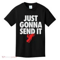 Just Gonna Send It Snowmobile Kids T-Shirt thumb 0