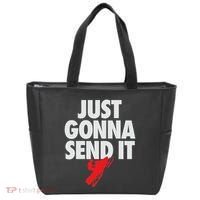 Just Gonna Send It Snowmobile Tote Bag thumb 0