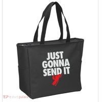 Just Gonna Send It Snowmobile Tote Bag thumb 2
