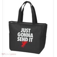 Just Gonna Send It Snowmobile Tote Bag thumb 3