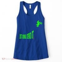 Just Gonna Send It Funny Motocross Dirt Bike Meme Biker Gift Women's Tank Top thumb 0