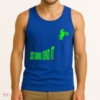 Just Gonna Send It Funny Motocross Dirt Bike Meme Biker Gift Tank Top thumb 3