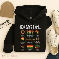 Juneteenth God Says I Am Celebrating Black Freedom 1865 Hoodie thumb 4