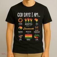 Juneteenth God Says I Am Celebrating Black Freedom 1865 T-Shirt thumb 3