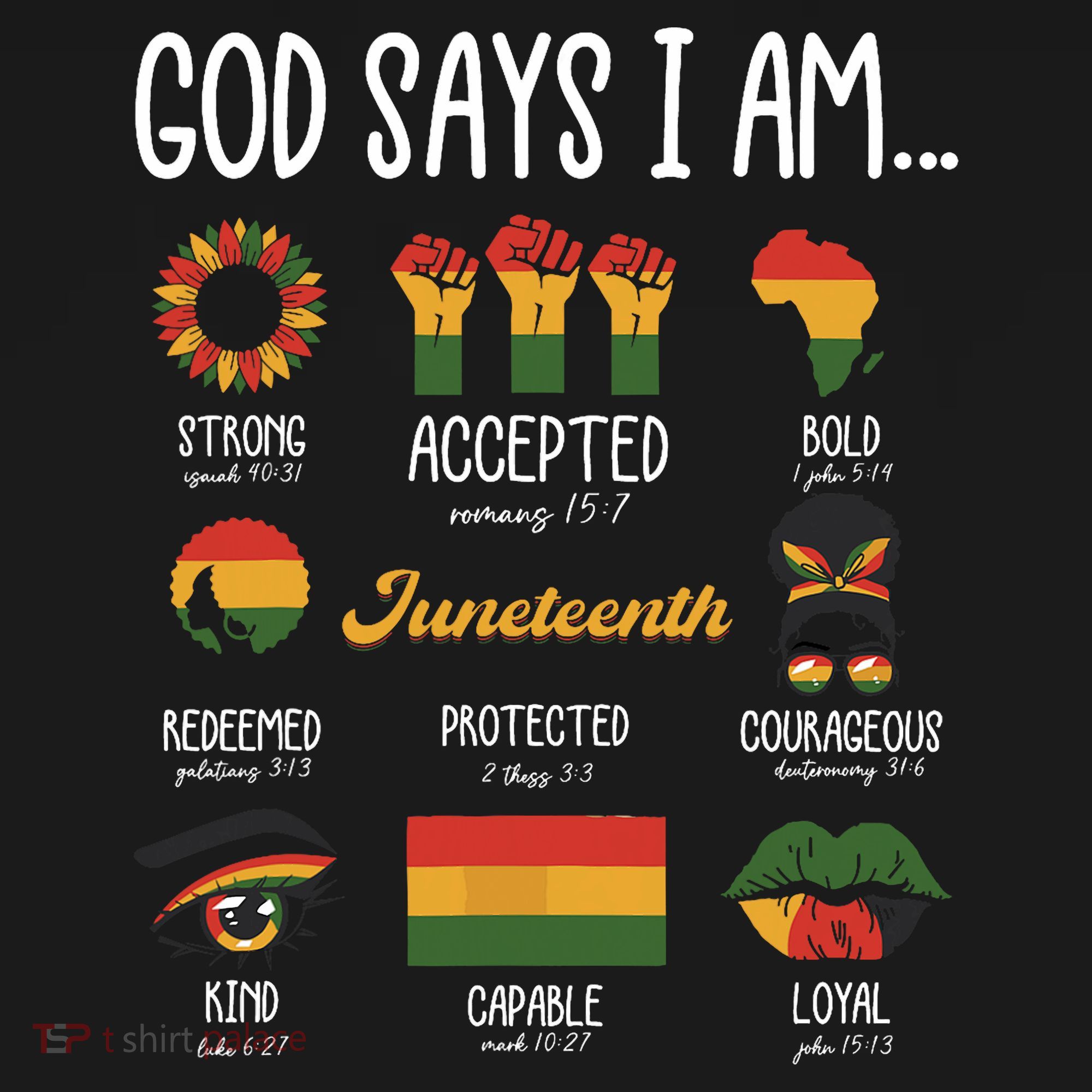 Juneteenth God Says I Am Celebrating Black Freedom 1865 Women's Hoodie
