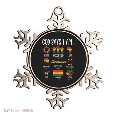 Juneteenth God Says I Am Celebrating Black Freedom 1865 Ornament