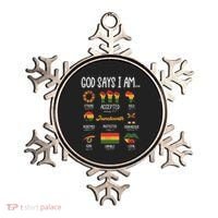 Juneteenth God Says I Am Celebrating Black Freedom 1865 Ornament thumb 0