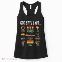 Juneteenth God Says I Am Celebrating Black Freedom 1865 Women's Tank Top thumb 0