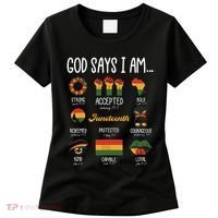 Juneteenth God Says I Am Celebrating Black Freedom 1865 Women's T-Shirt thumb 0