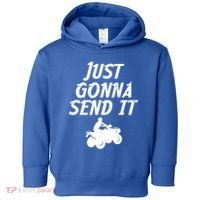 Just Gonna Send It Going To 4 Wheeling Four Wheeler Atv Gift Toddler Hoodie thumb 0