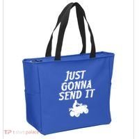 Just Gonna Send It Going To 4 Wheeling Four Wheeler Atv Gift Tote Bag thumb 2