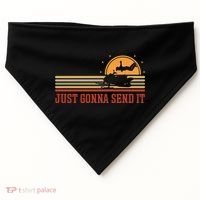 Just Gonna Send It For A Snowmobile Rider Snowmobile Meaningful Gift USA-Made Doggie Bandana thumb 0