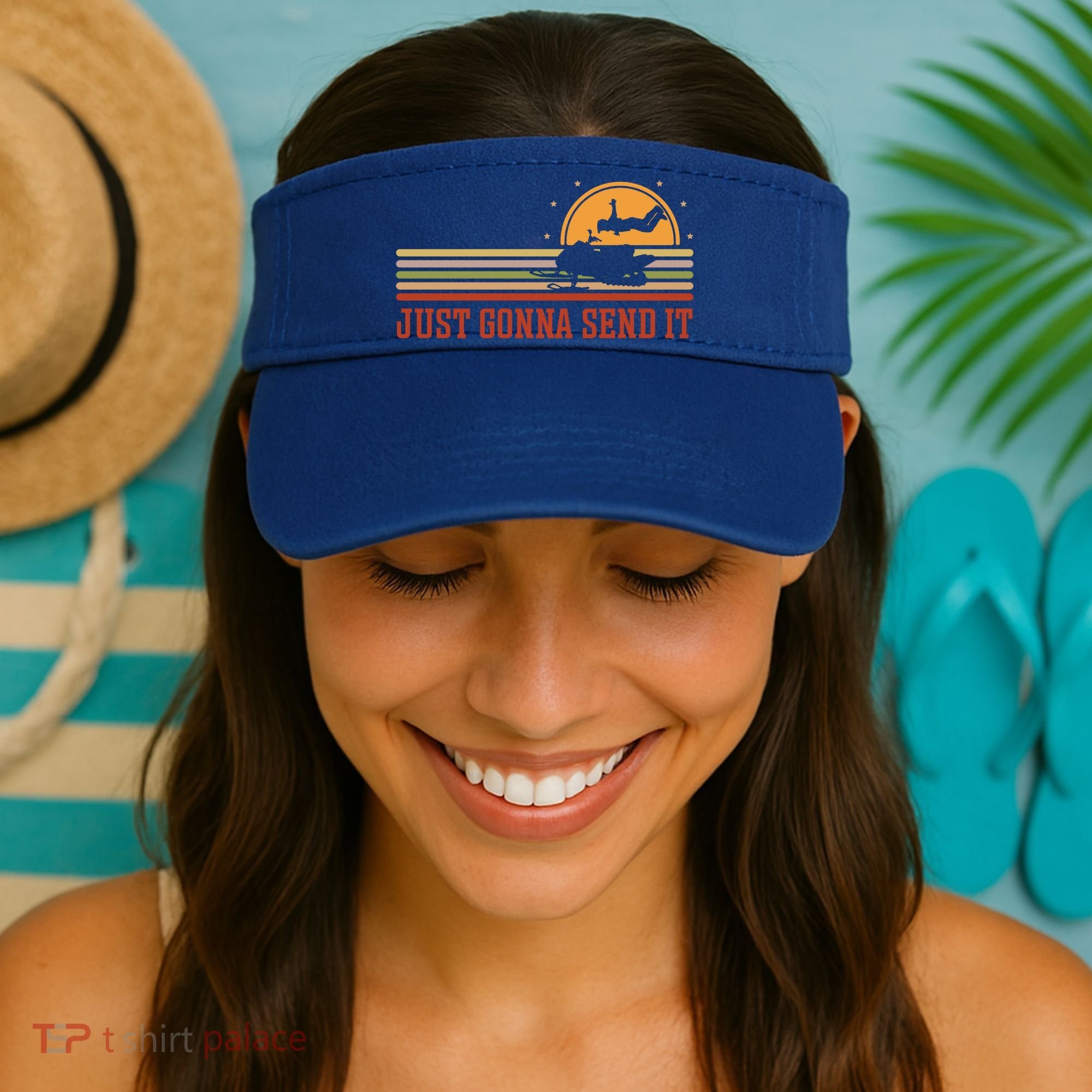 Just Gonna Send It For A Snowmobile Rider Snowmobile Meaningful Gift Visor