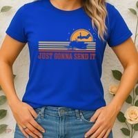 Just Gonna Send It For A Snowmobile Rider Snowmobile Meaningful Gift Women's T-Shirt thumb 2