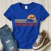 Just Gonna Send It For A Snowmobile Rider Snowmobile Meaningful Gift Women's T-Shirt thumb 3