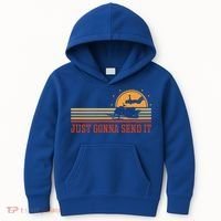 Just Gonna Send It For A Snowmobile Rider Snowmobile Meaningful Gift Kids Hoodie thumb 0