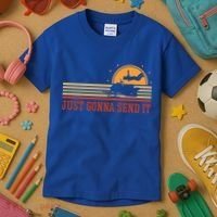 Just Gonna Send It For A Snowmobile Rider Snowmobile Meaningful Gift Kids T-Shirt thumb 3