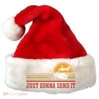 Just Gonna Send It For A Snowmobile Rider Snowmobile Meaningful Gift Santa Hat thumb 0
