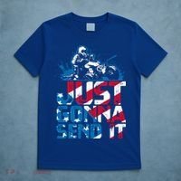 Just Gonna Send It Gift Patriotic American Flag Quad Atv Gift T-Shirt thumb 5