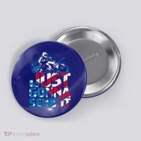 Just Gonna Send It Gift Patriotic American Flag Quad Atv Gift Button thumb 0