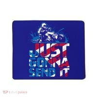 Just Gonna Send It Gift Patriotic American Flag Quad Atv Gift Mousepad thumb 0