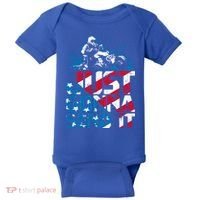 Just Gonna Send It Gift Patriotic American Flag Quad Atv Gift Baby Bodysuit thumb 0