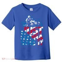 Just Gonna Send It Gift Patriotic American Flag Quad Atv Gift Toddler T-Shirt thumb 0