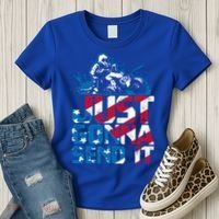 Just Gonna Send It Gift Patriotic American Flag Quad Atv Gift Women's T-Shirt thumb 3