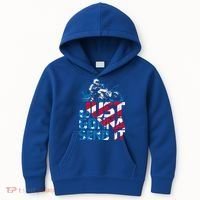 Just Gonna Send It Gift Patriotic American Flag Quad Atv Gift Kids Hoodie thumb 0