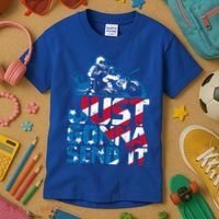 Just Gonna Send It Gift Patriotic American Flag Quad Atv Gift Kids T-Shirt thumb 3