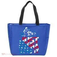 Just Gonna Send It Gift Patriotic American Flag Quad Atv Gift Tote Bag thumb 0