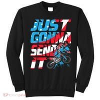 Just Gonna Send It Dirt Bike MX Biker Rider Motocross Sweatshirt thumb 0