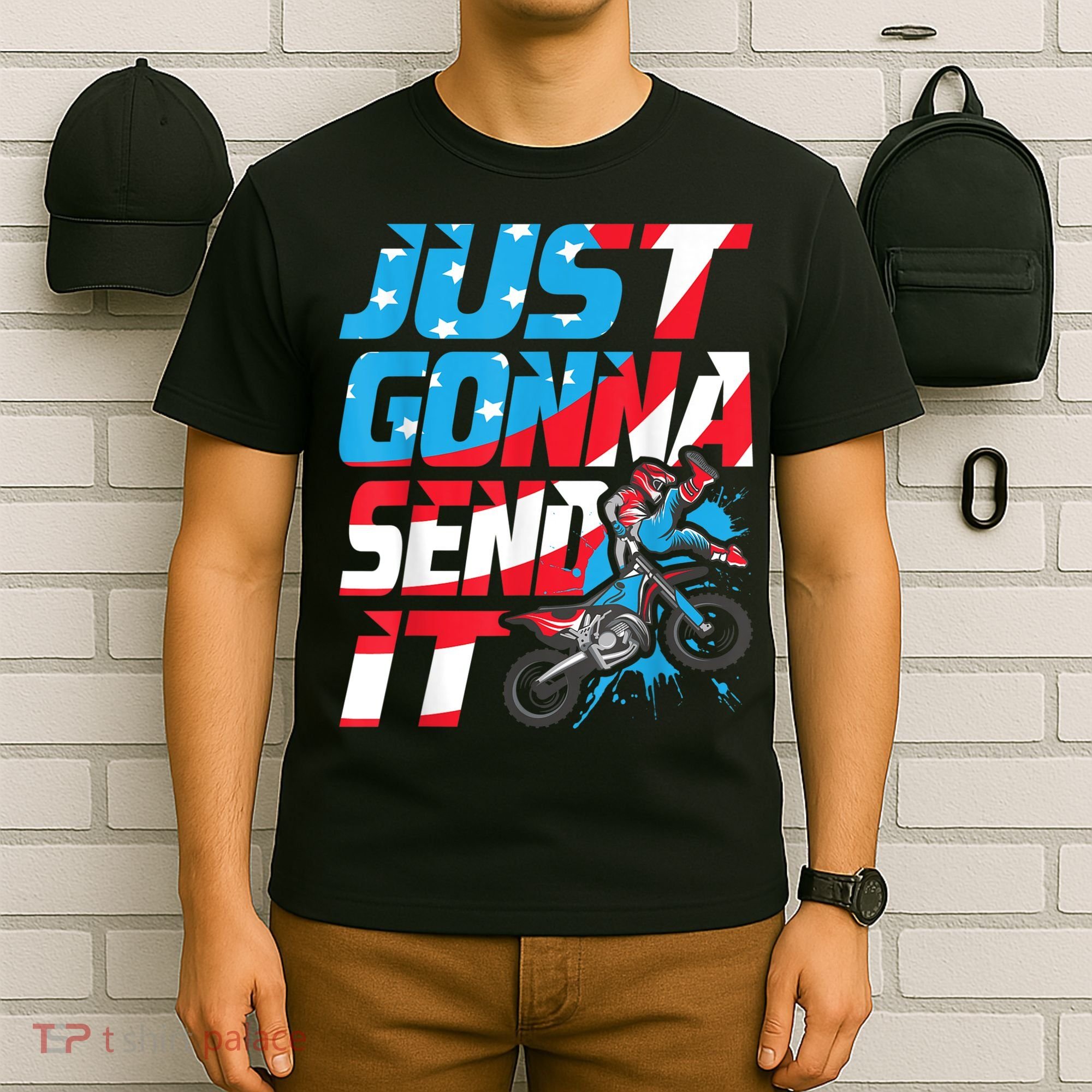 Just Gonna Send It Dirt Bike MX Biker Rider Motocross T-Shirt
