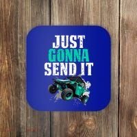 Just Gonna Send It Utv Side By Side Off Road 4x4 Mudding Atv Great Gift Coaster thumb 0