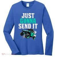 Just Gonna Send It Utv Side By Side Off Road 4x4 Mudding Atv Great Gift Women's Long Sleeve Shirt thumb 0