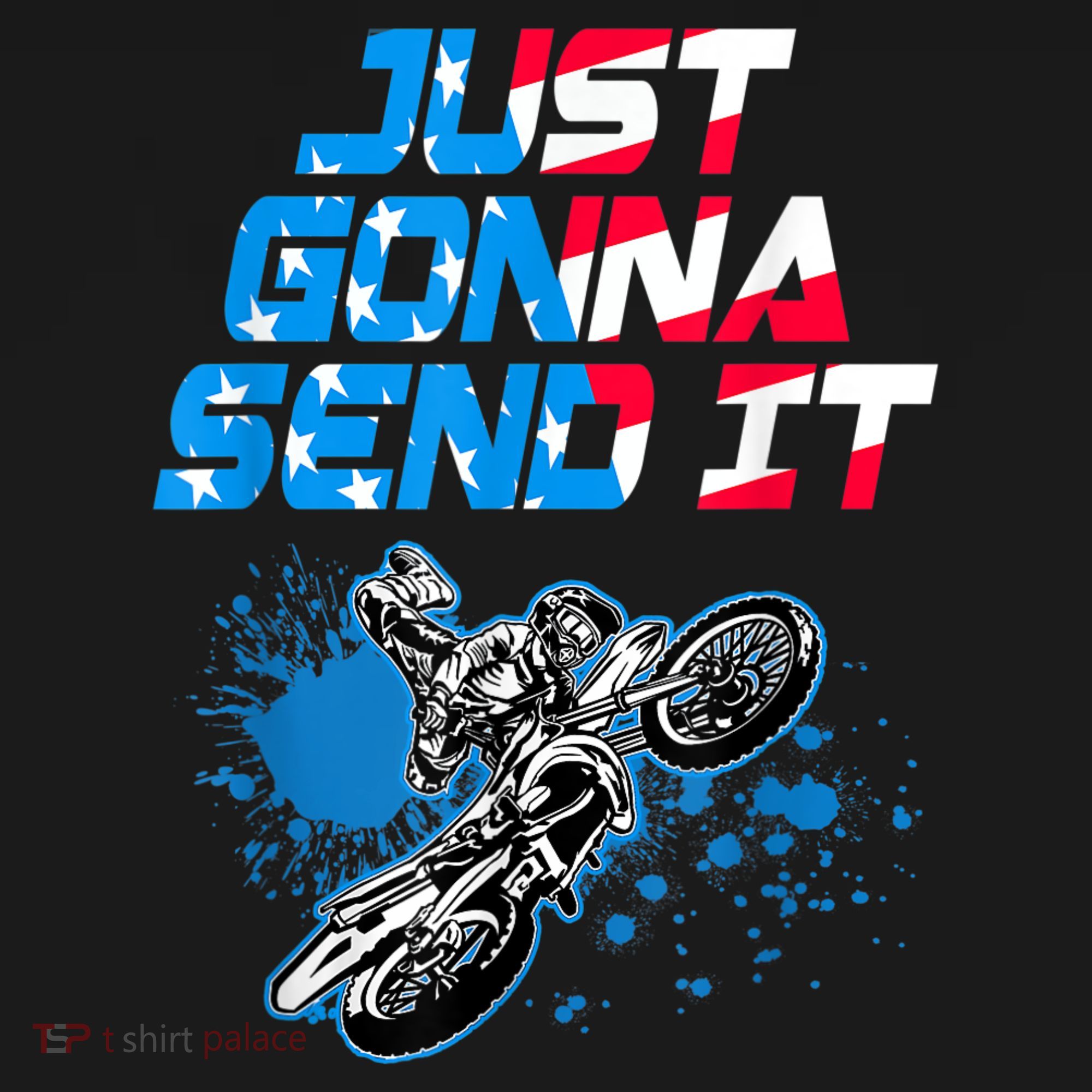 Just Gonna Send It Motocross Dirt Bike Tee Mousepad
