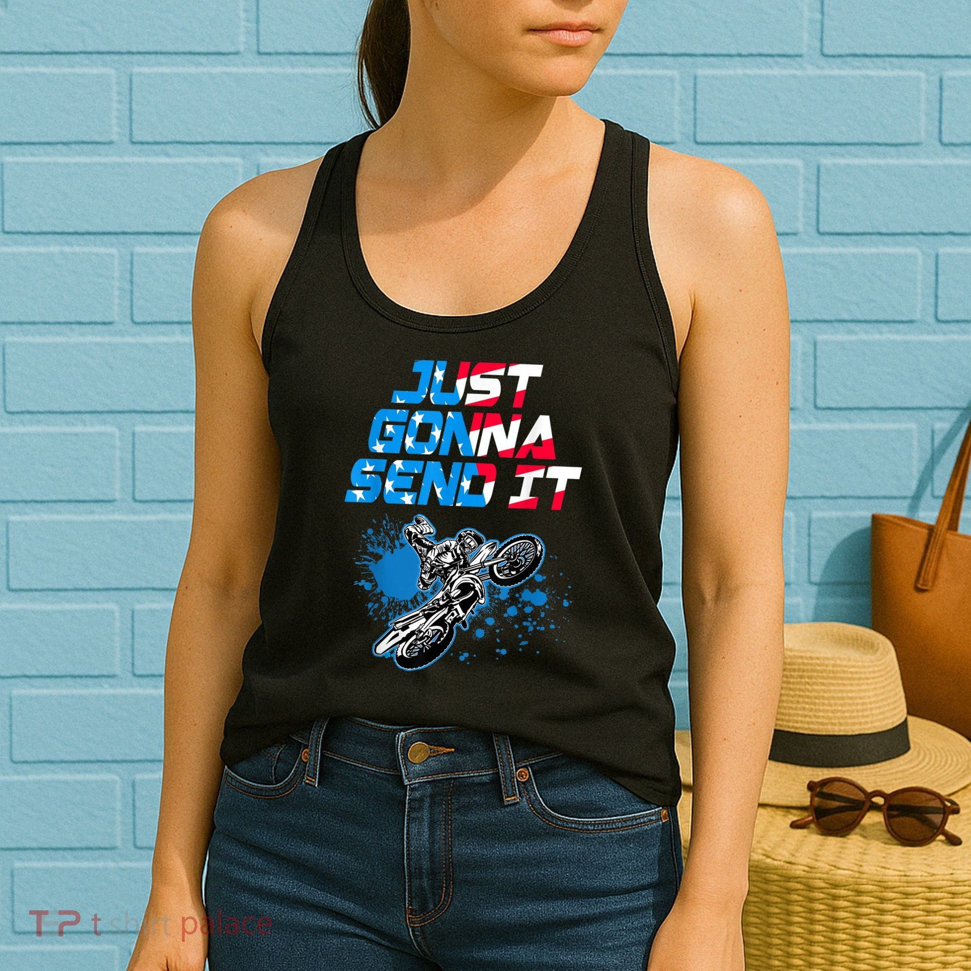 Just Gonna Send It Motocross Dirt Bike Tee Women's Tank Top