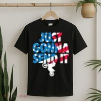 Just Gonna Send It American Flag Dirt Bike Motocross T-Shirt thumb 2